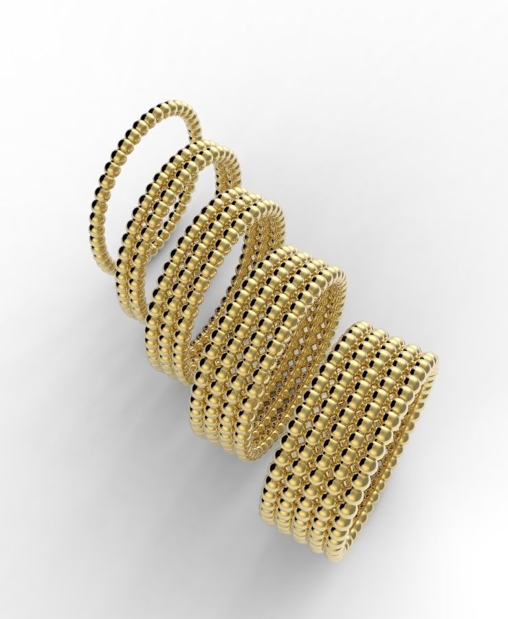 balls rings 3D print model_3