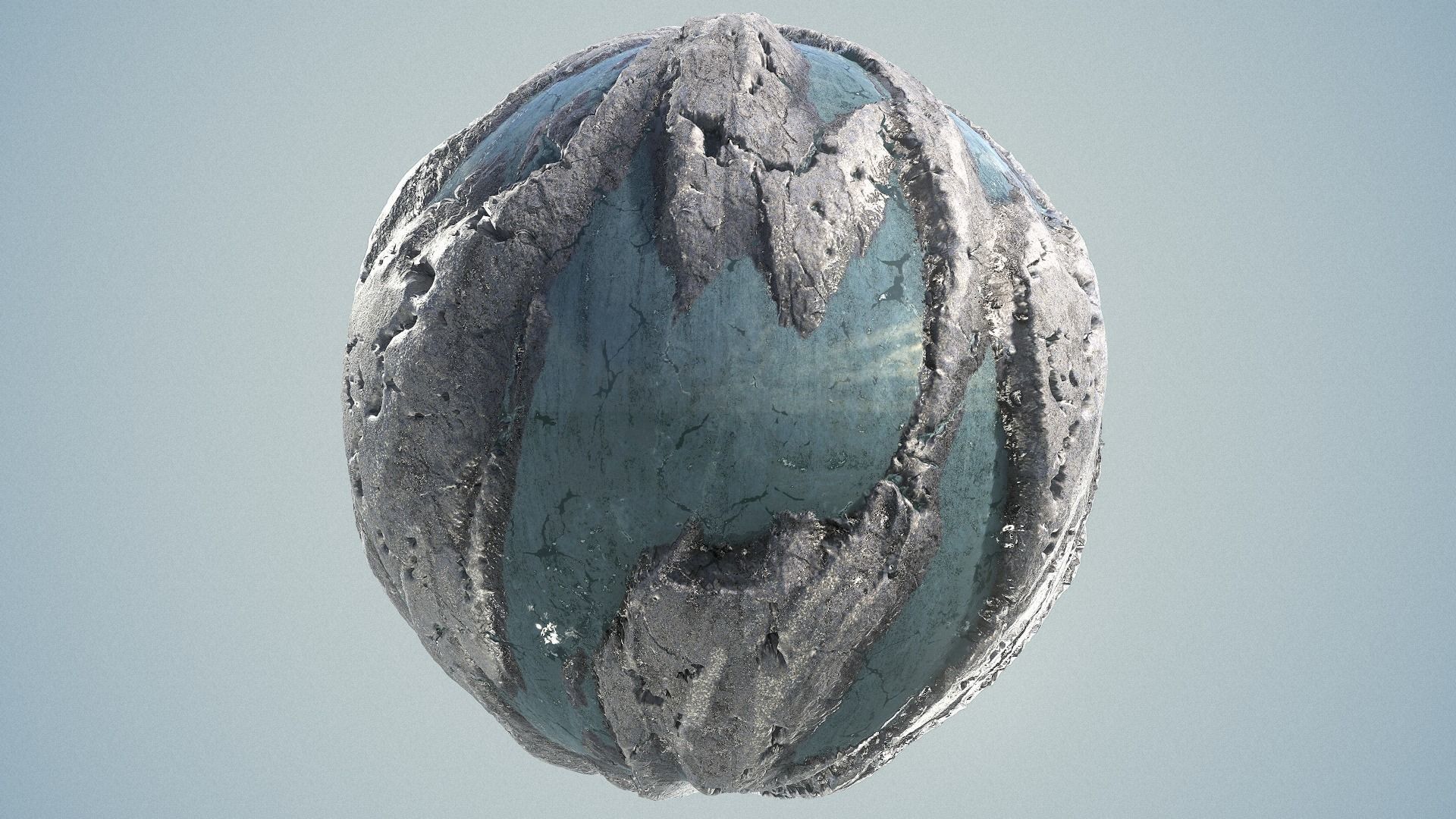 Rock Ground Water Landscape Seamless PBR Texture Texture_1