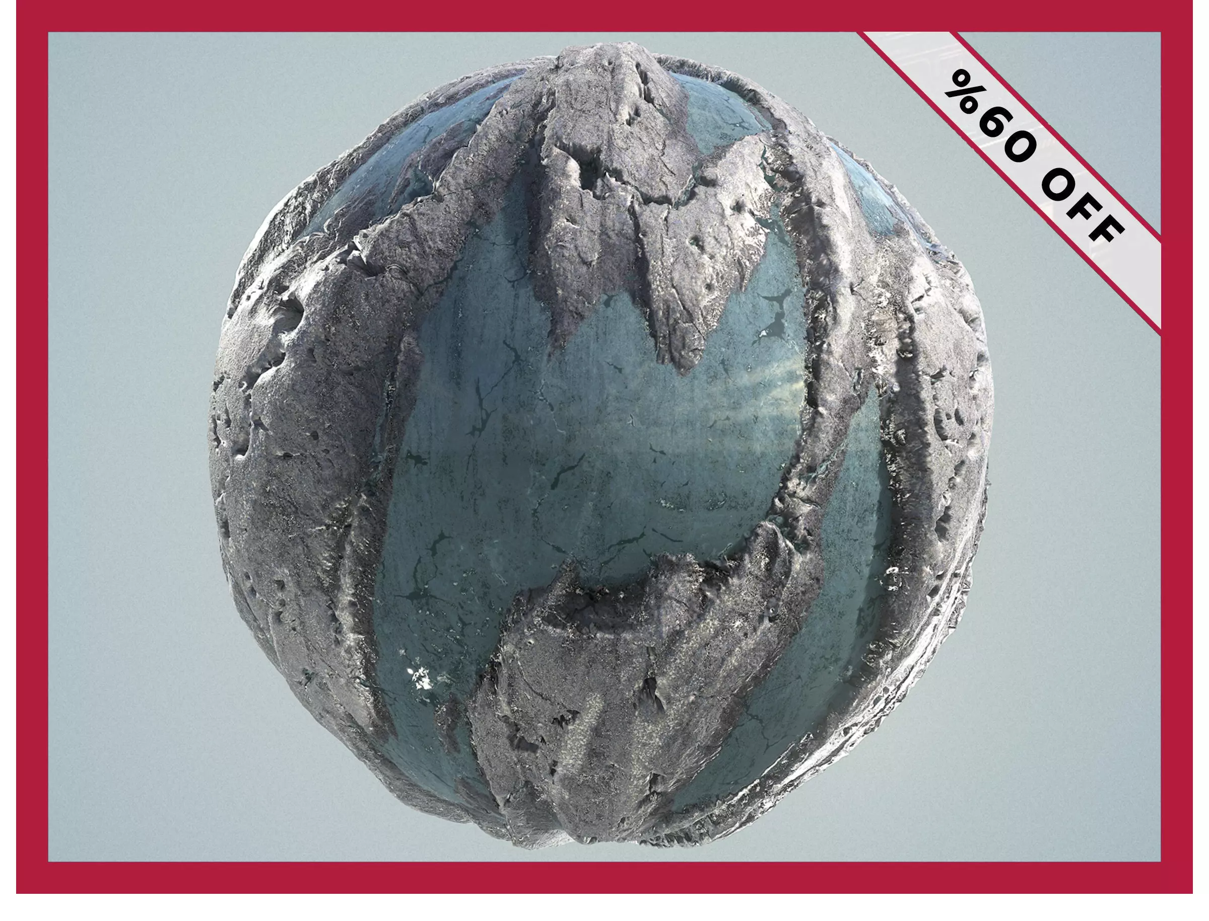 Rock Ground Water Landscape Seamless PBR Texture Texture_0