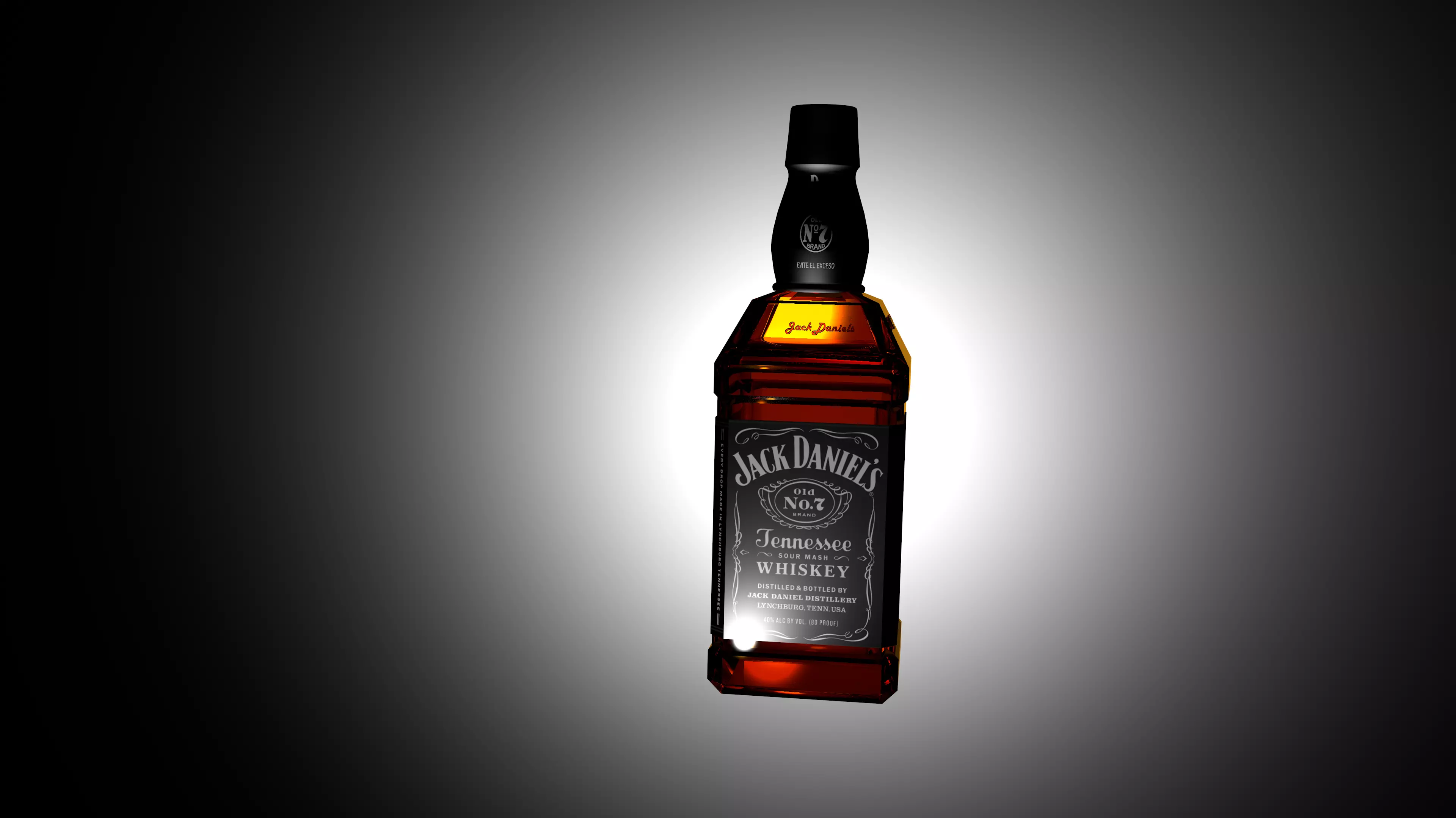 Jack Daniels whiskey  3D model_0