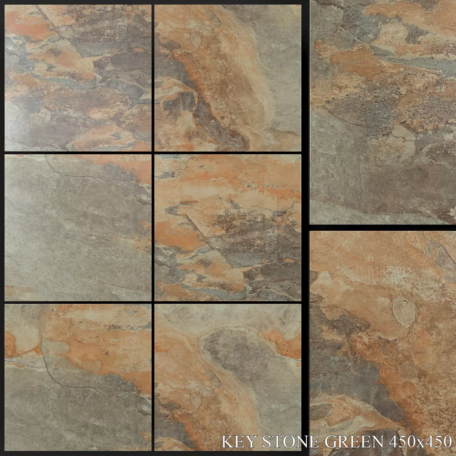 Yurtbay Seramik Key Stone Green 450x450 3D model_0