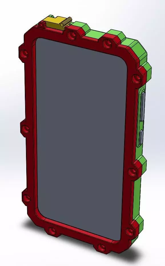 Asus Zenfone 4 Max ZC554KL armor case 3D print model_0