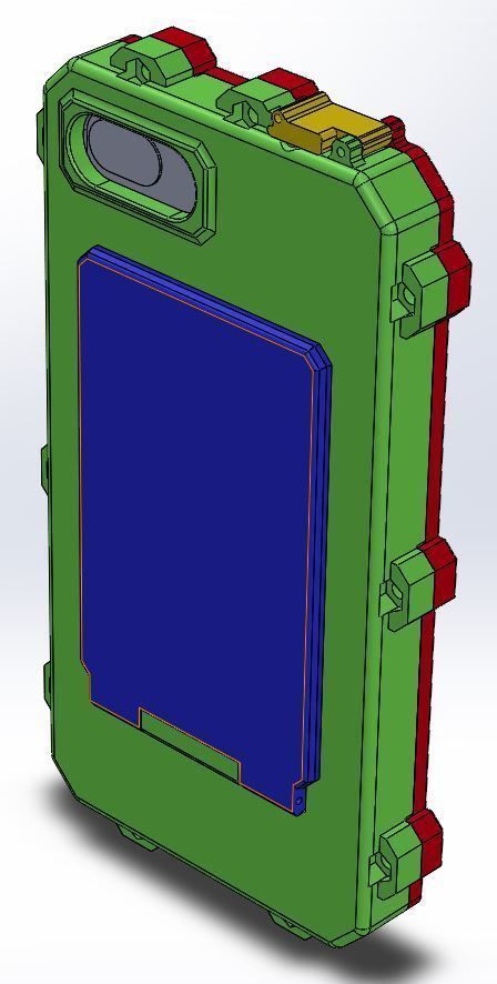 Asus Zenfone 4 Max ZC554KL armor case 3D print model_2