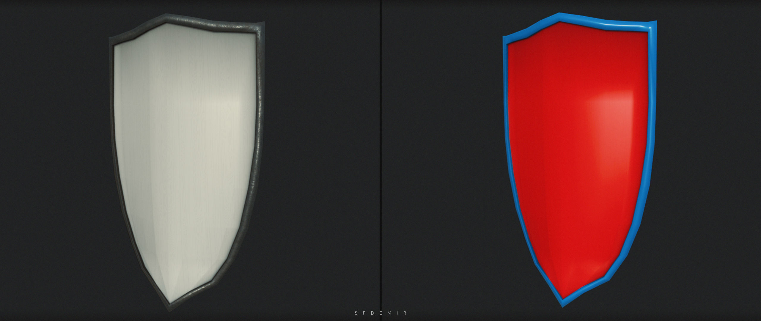 Paladin Uther Shield 3D Model Low-poly 3D model_4