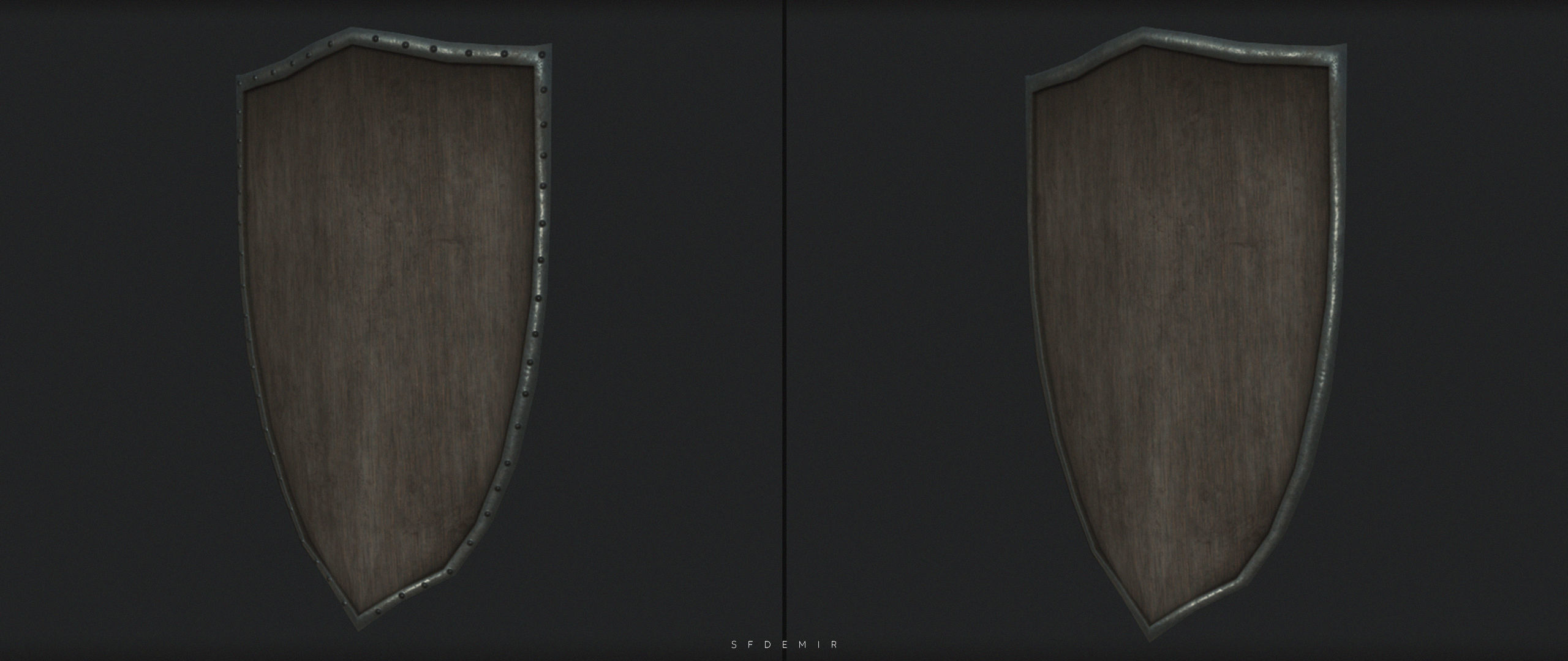 Paladin Uther Shield 3D Model Low-poly 3D model_3