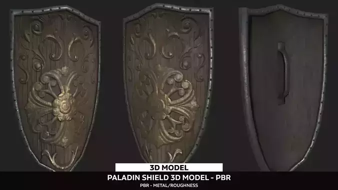 Paladin Uther Shield 3D Model