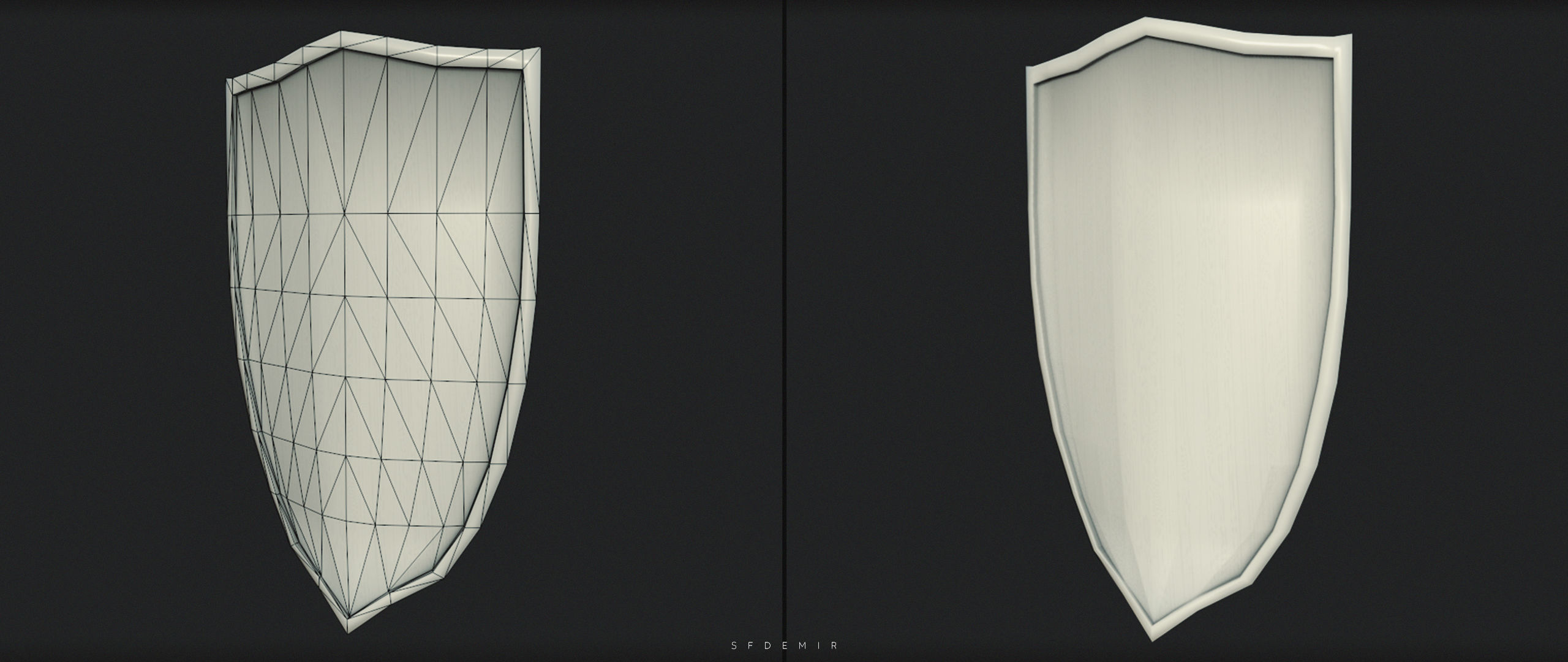 Paladin Uther Shield 3D Model Low-poly 3D model_5