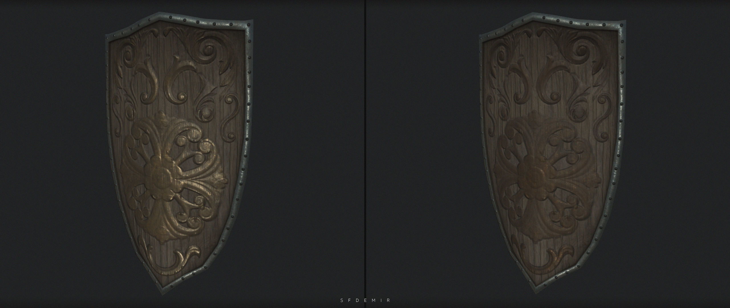 Paladin Uther Shield 3D Model Low-poly 3D model_2