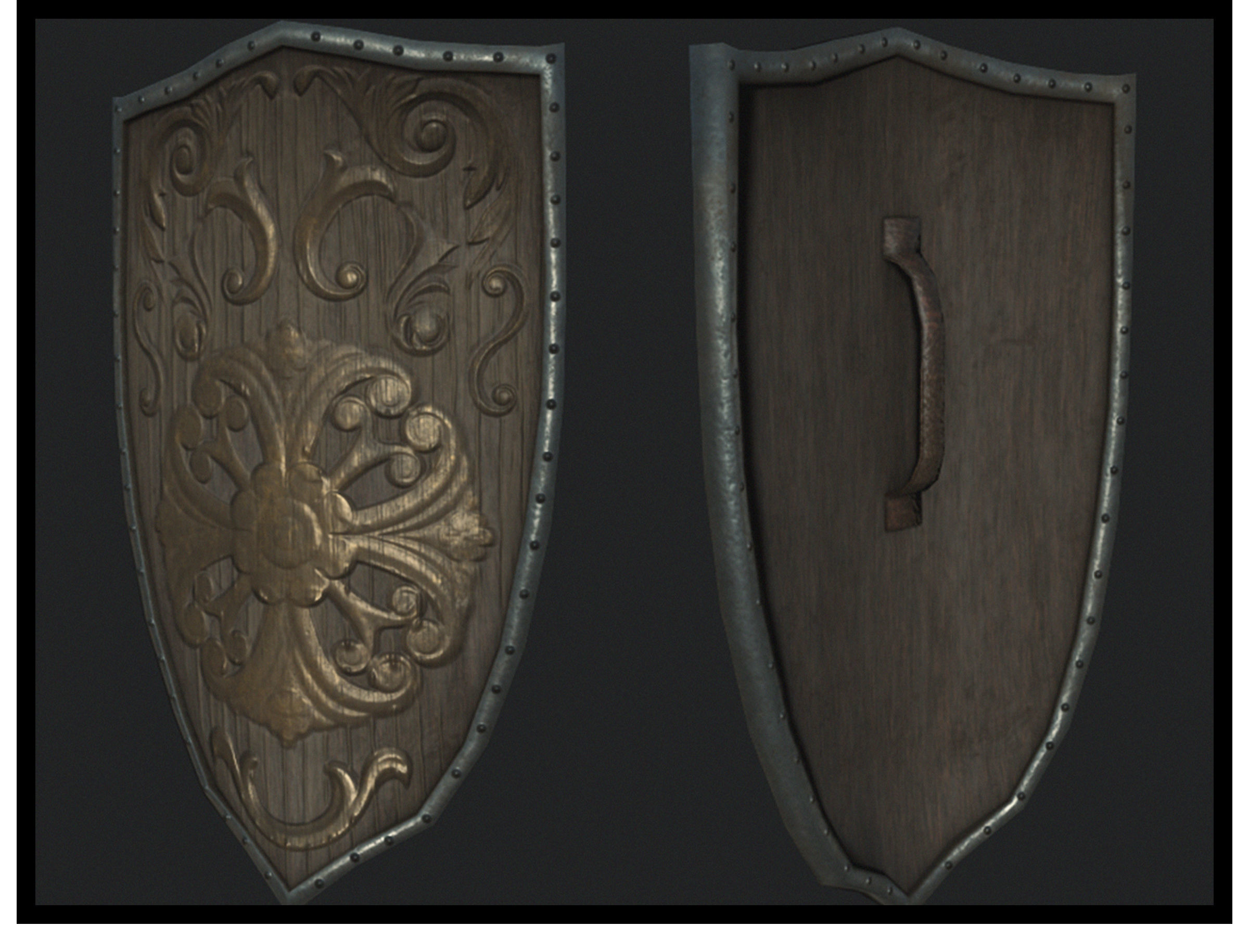 Paladin Uther Shield 3D Model Low-poly 3D model_1