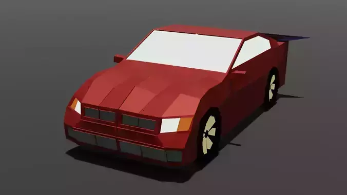 Low Poly sports car - Low Poly