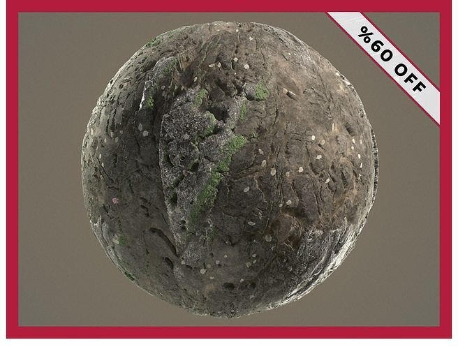 Rock Ground Crag Terrain Landscape Seamless PBR Texture Texture