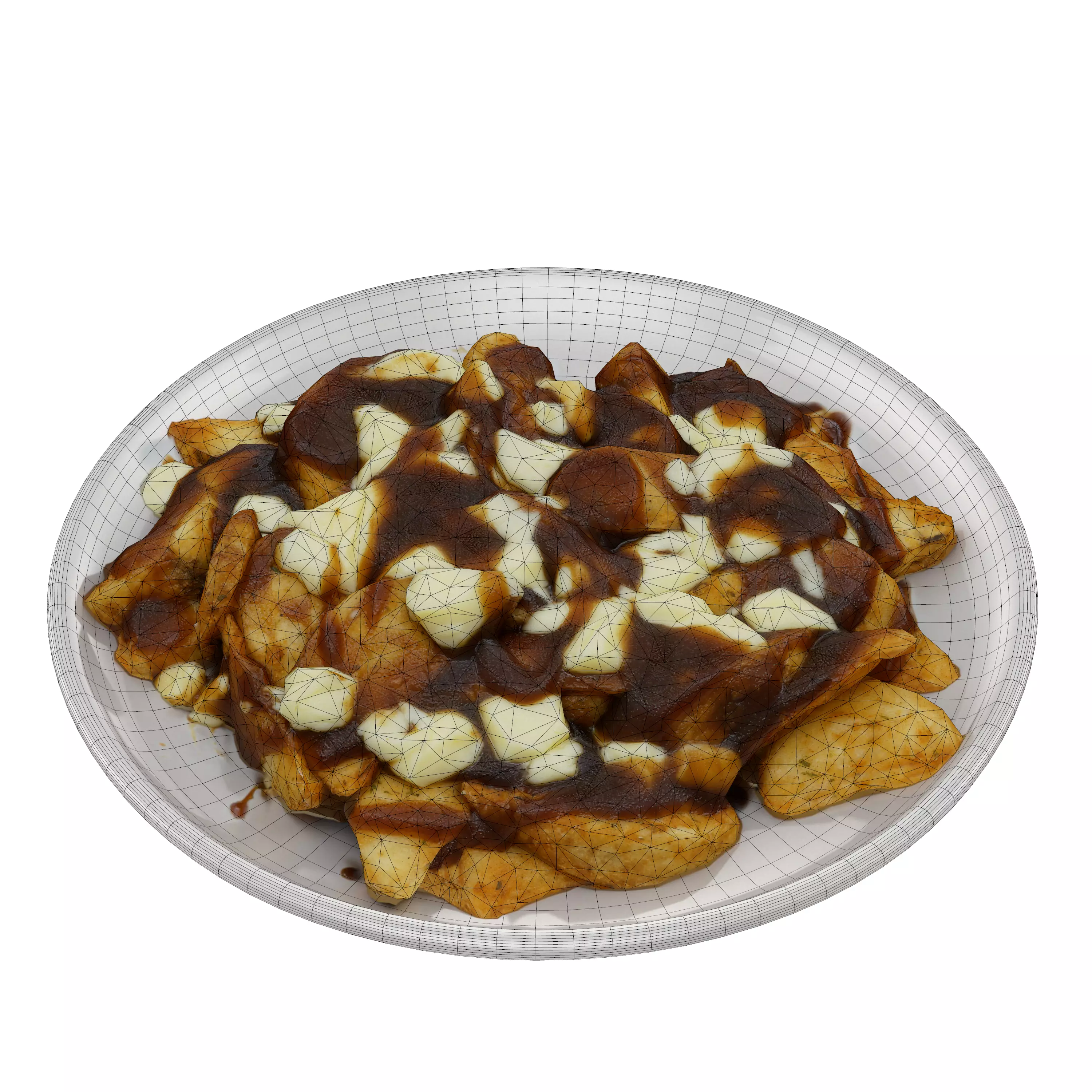 CANADIAN POUTINE Low-poly 3D model Low-poly 3D model_0