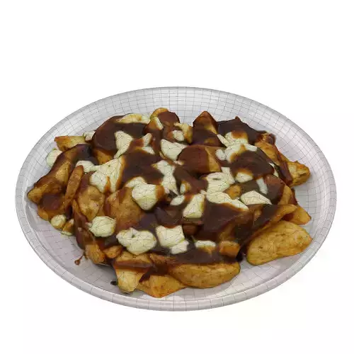CANADIAN POUTINE Low-poly 3D model Low-poly 3D model