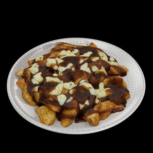 CANADIAN POUTINE Low-poly 3D model Low-poly 3D model 5