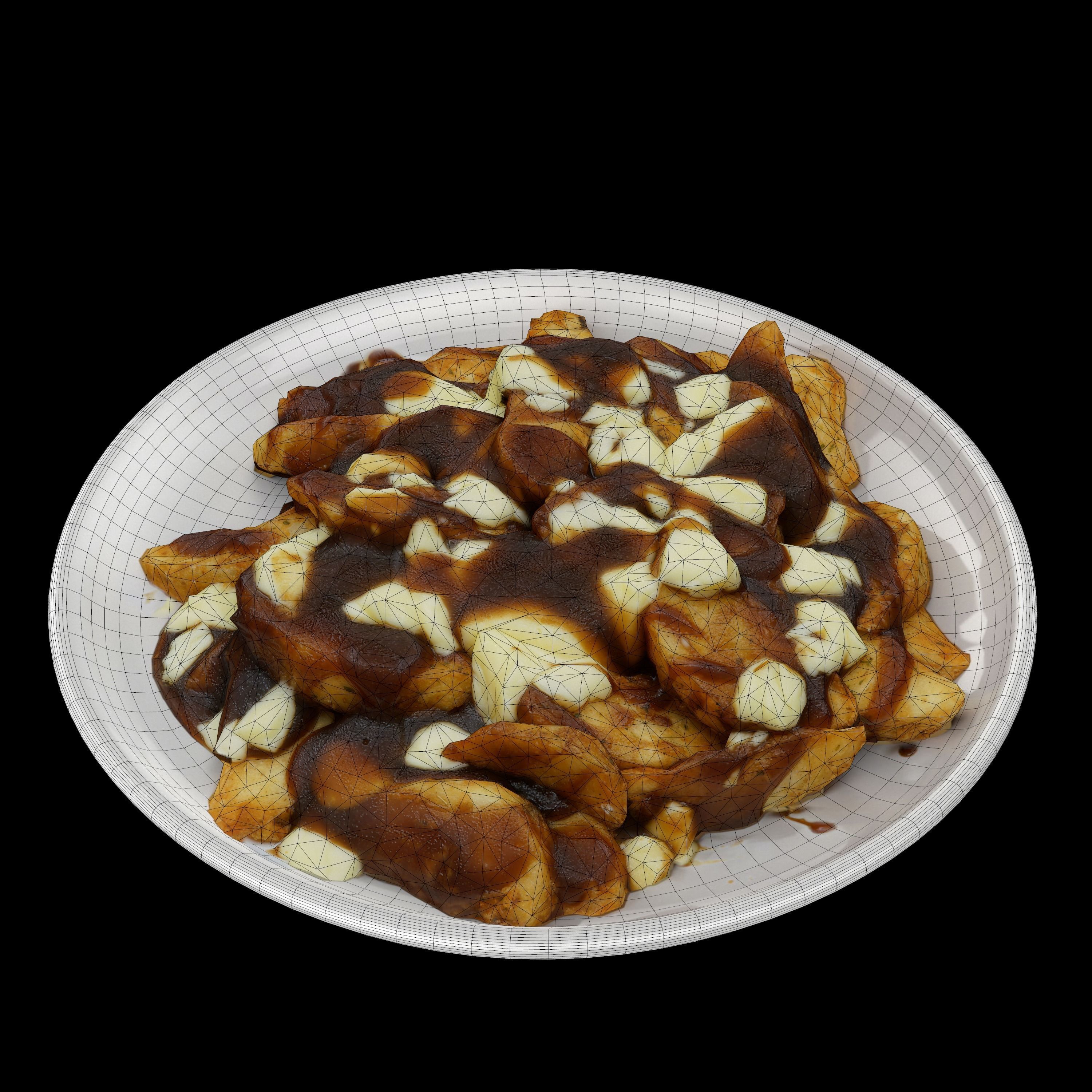 CANADIAN POUTINE Low-poly 3D model Low-poly 3D model_2