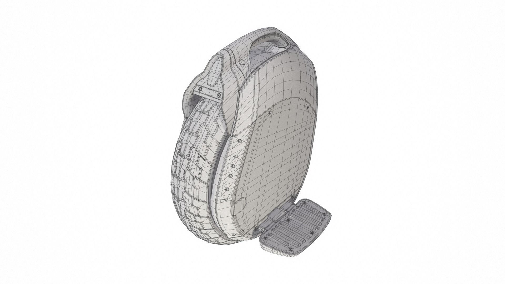 Ninebot One Z10 Low-poly 3D model_16