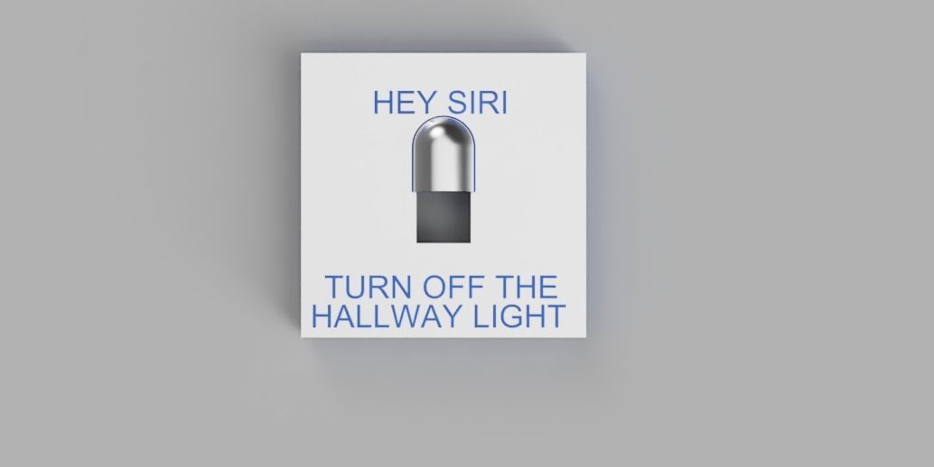 Uk Light switch cover Hallway 3D print model_1