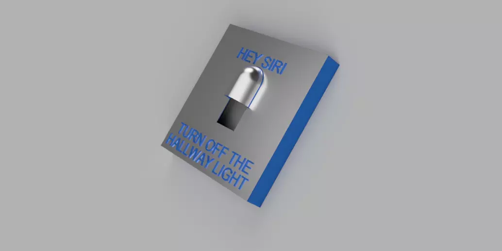 Uk Light switch cover Hallway 3D print model_0