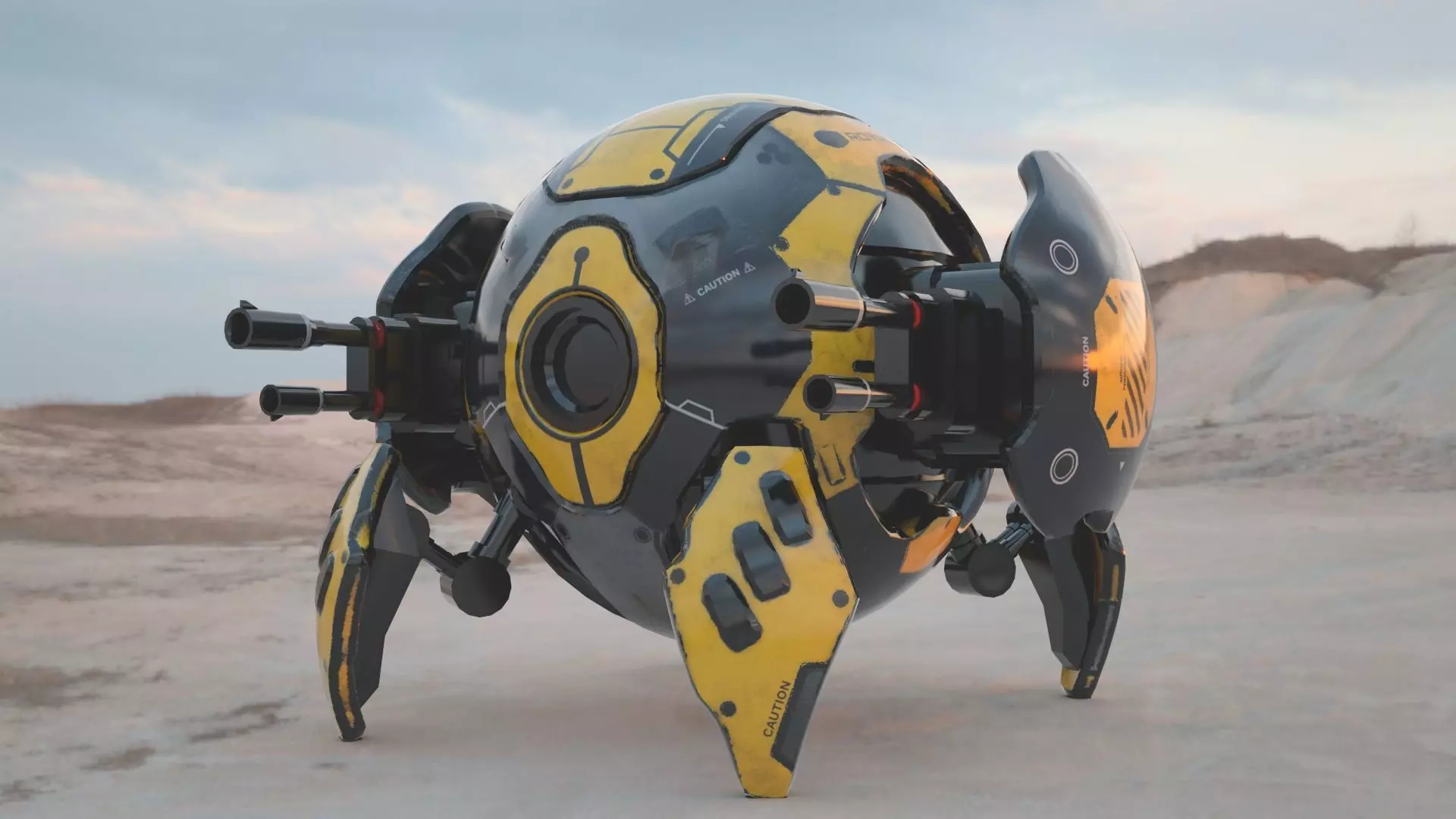 Robot ball 3D model_0