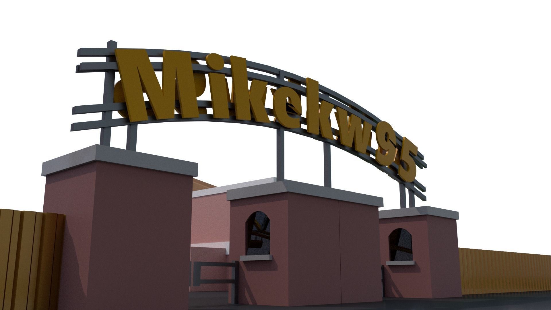 Low Poly Theme Park 3D model_19