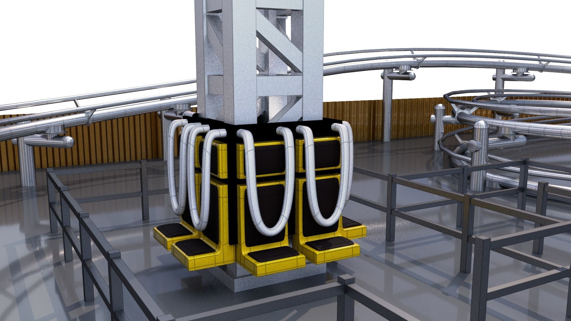 Low Poly Theme Park 3D model_21