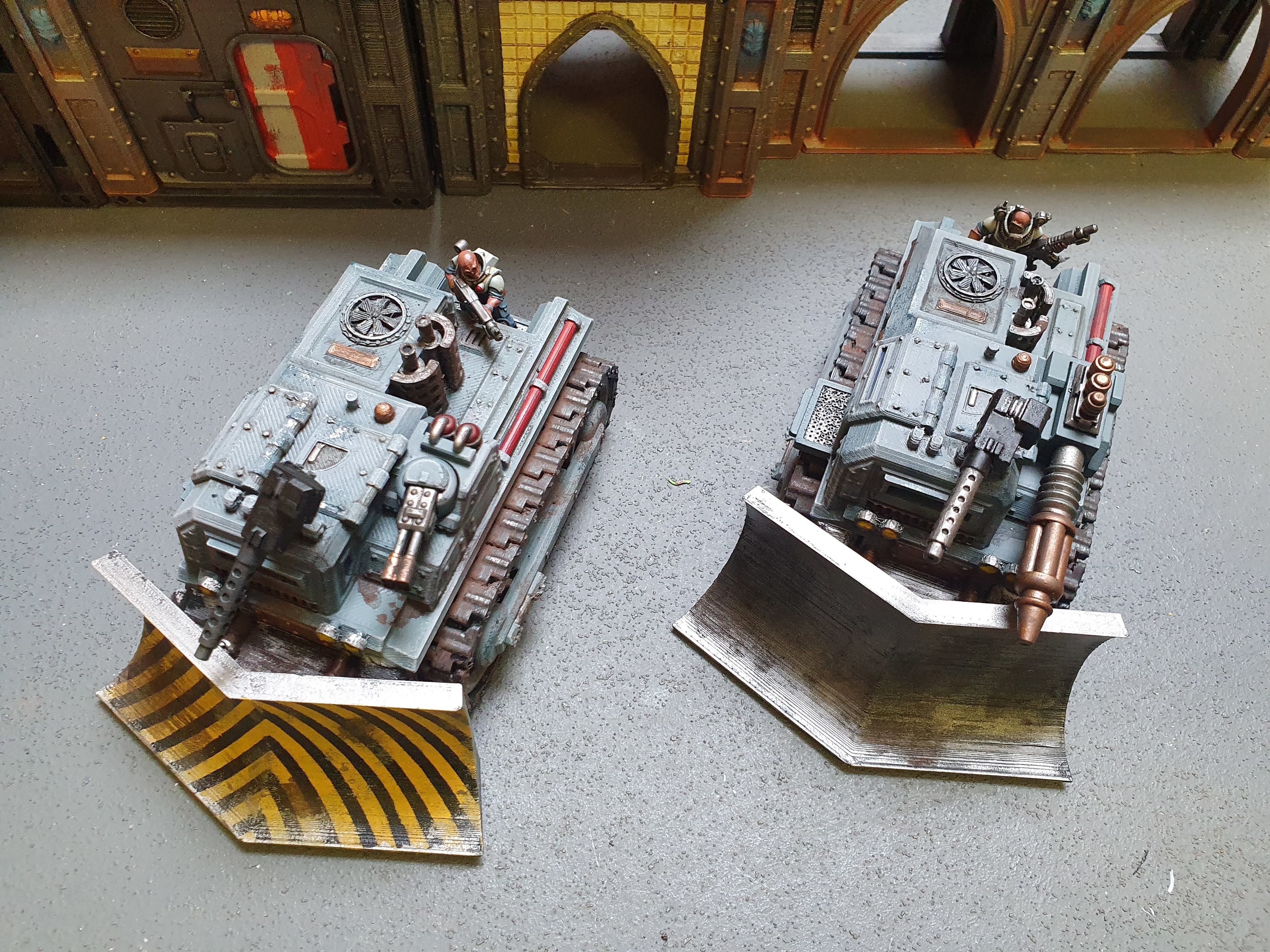 Armoured Bulldozer STL 3D print model_14