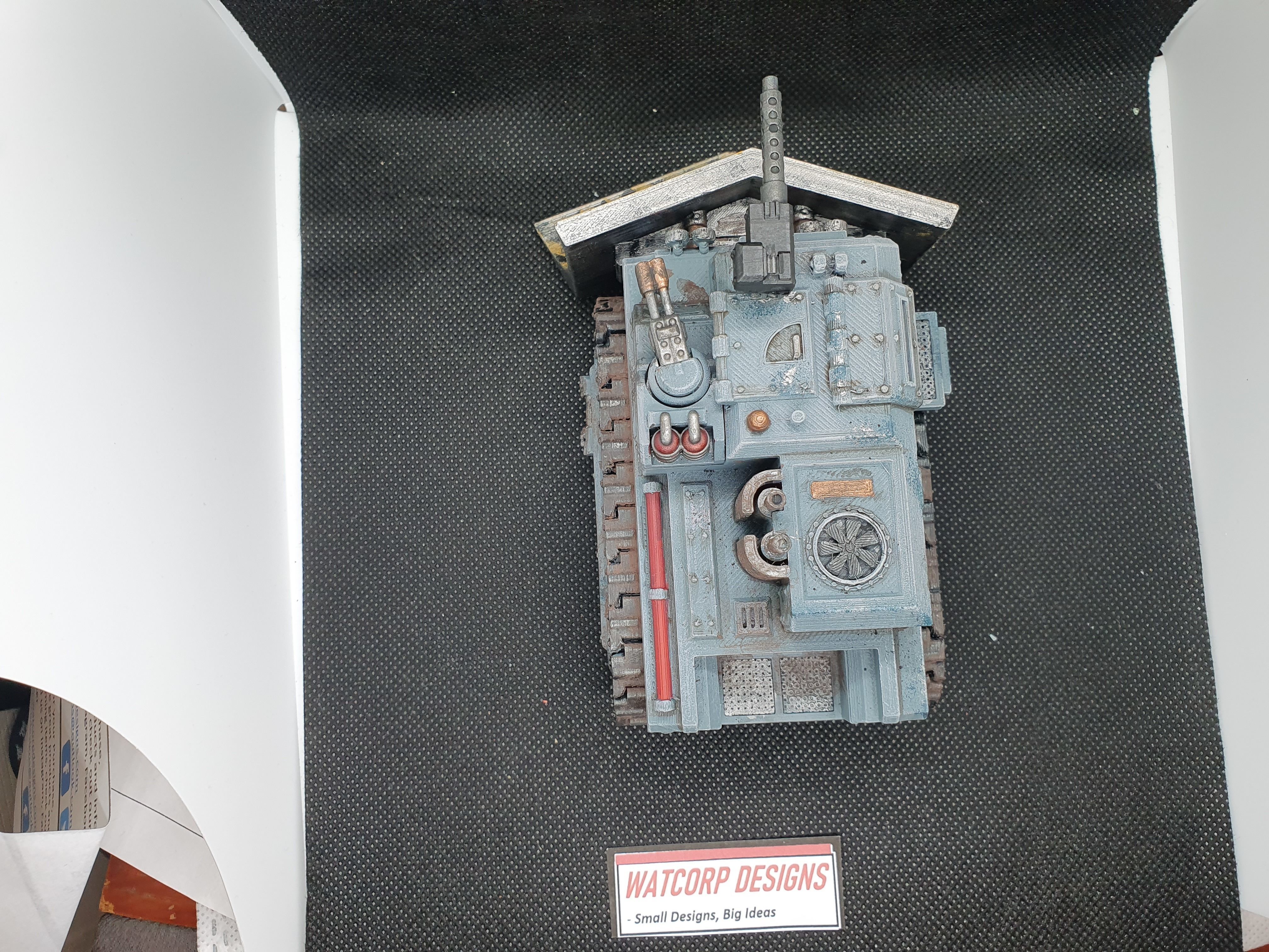 Armoured Bulldozer STL 3D print model_9