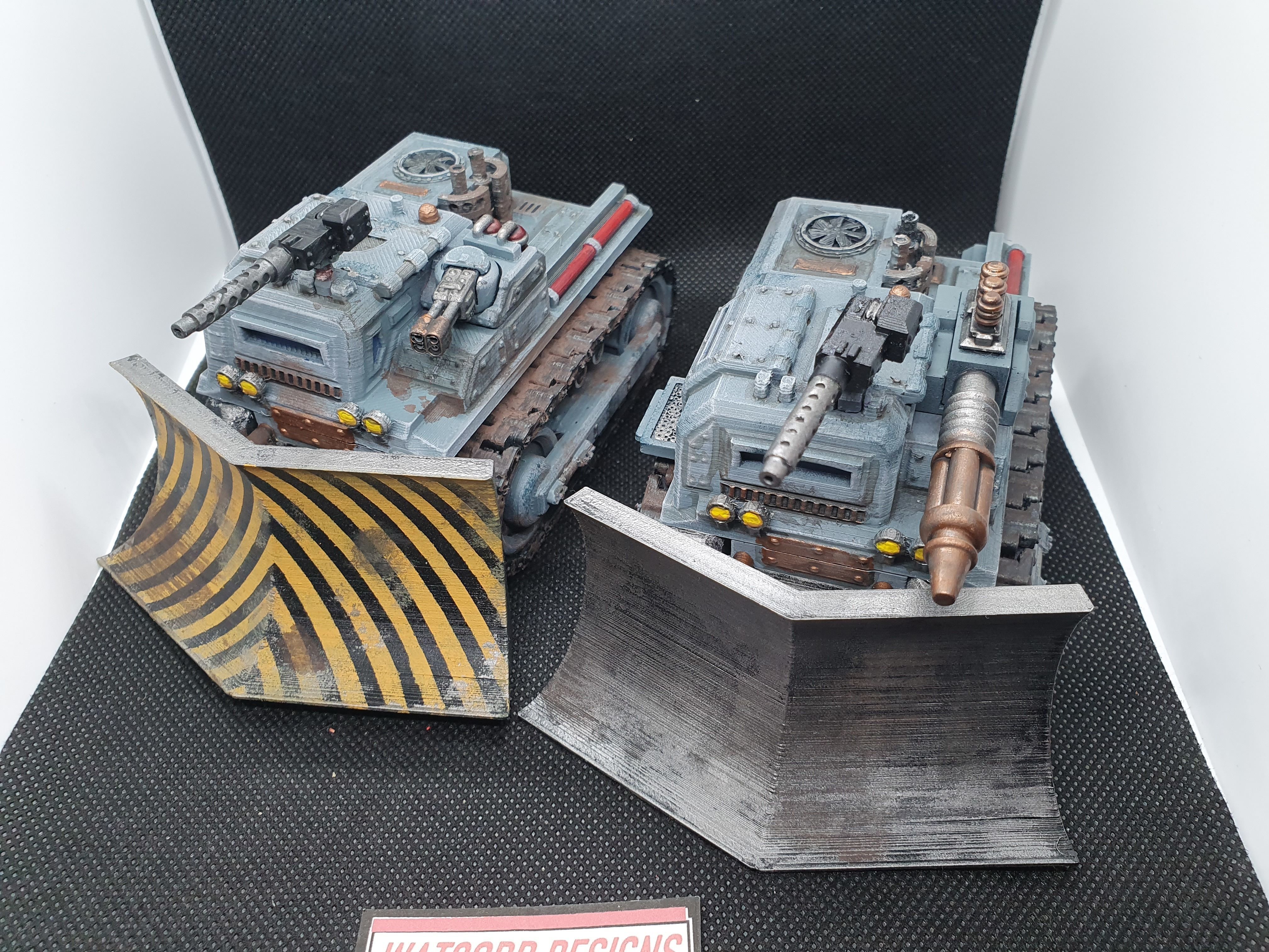 Armoured Bulldozer STL 3D print model_15