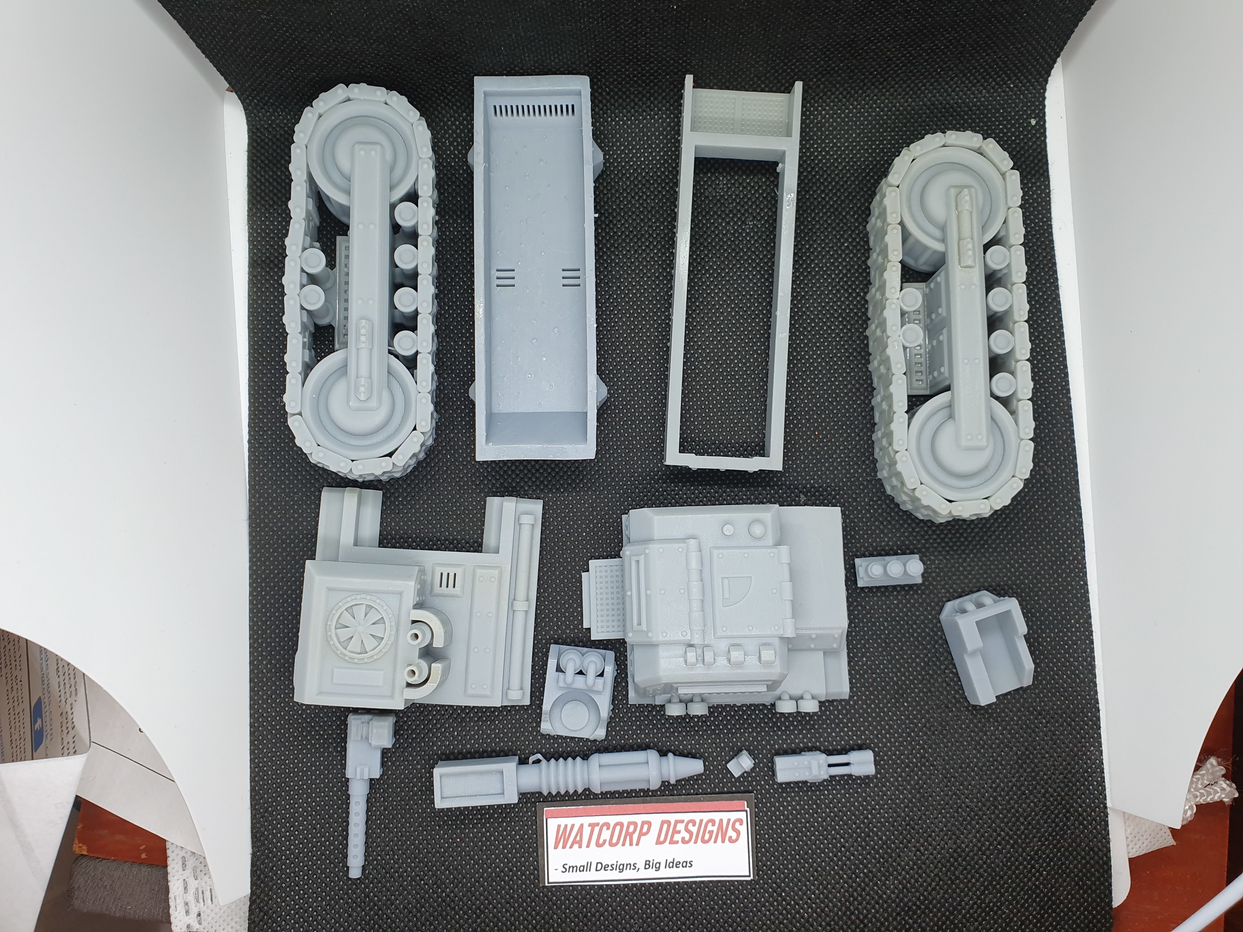 Armoured Bulldozer STL 3D print model_11