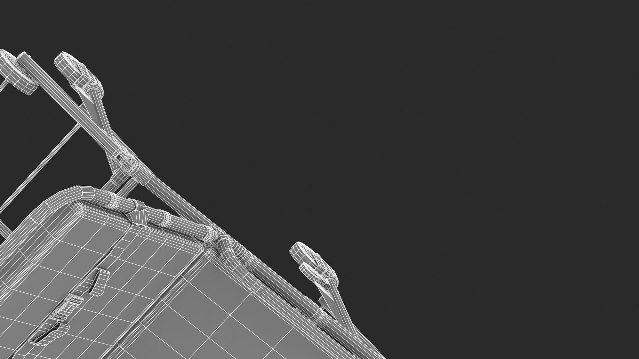 Ambulance Emergency Medical Stretcher 3D model_17