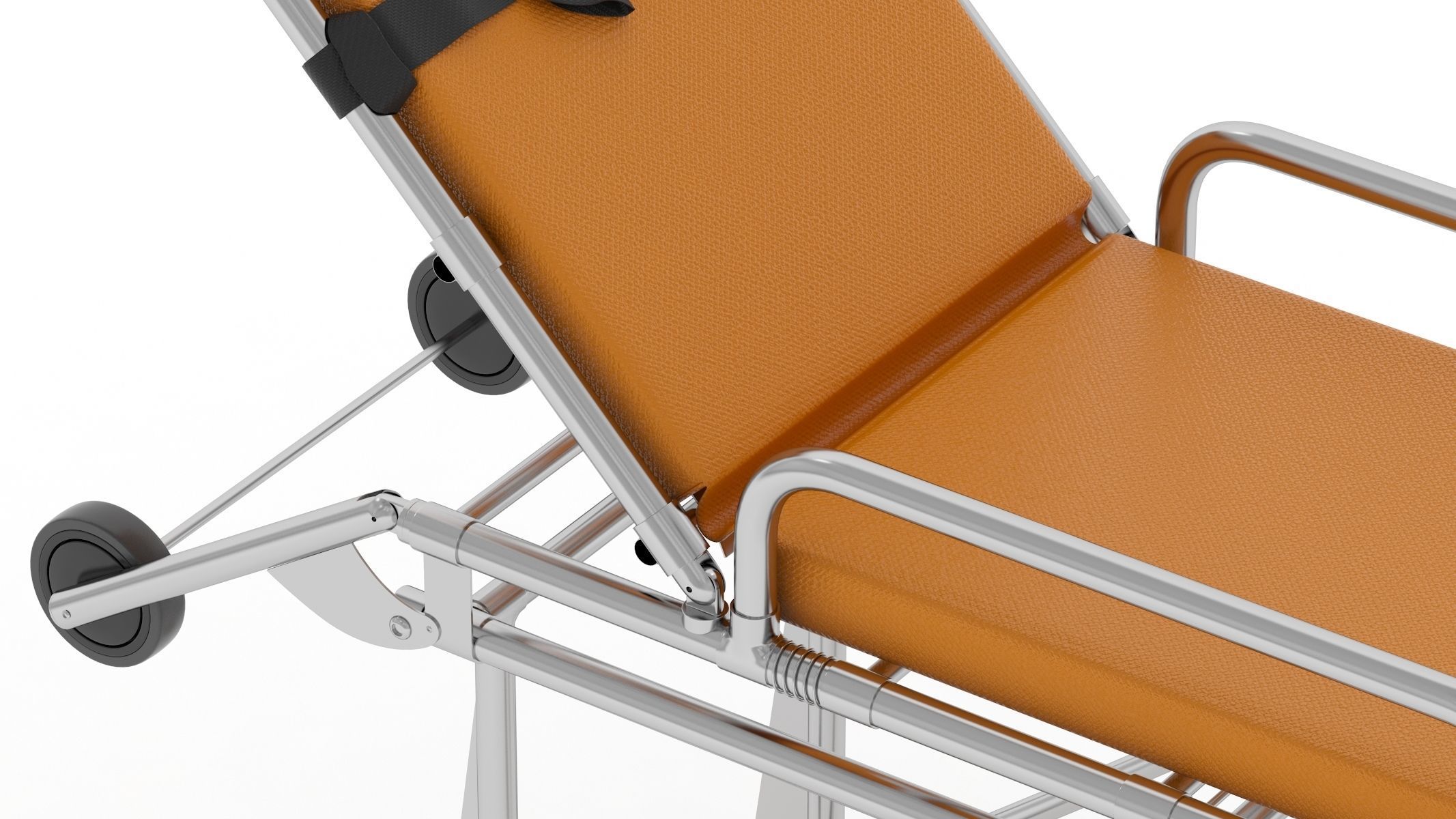 Ambulance Emergency Medical Stretcher 3D model_7