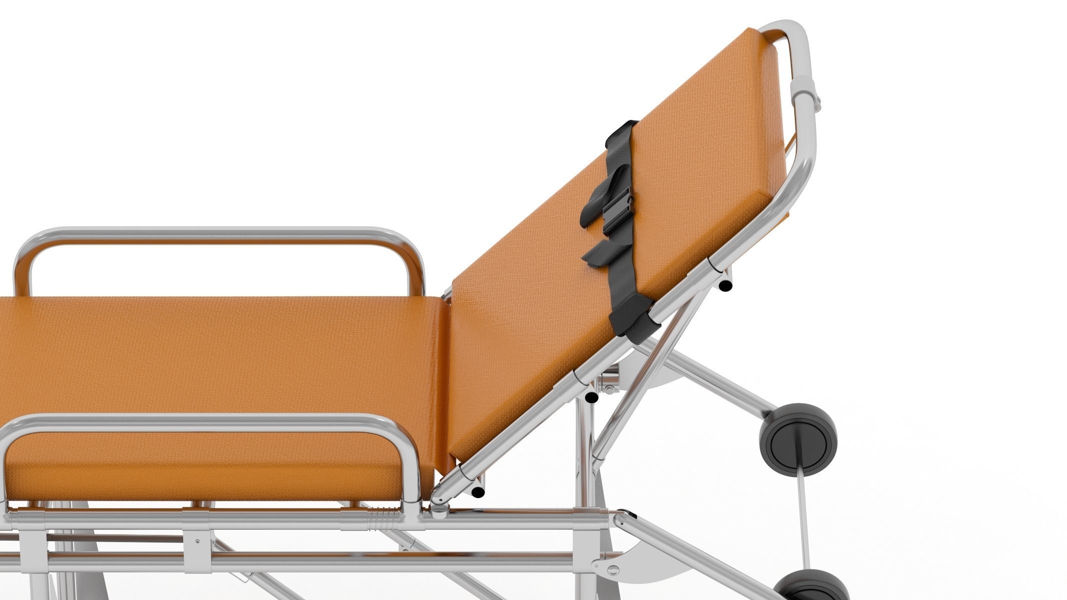 Ambulance Emergency Medical Stretcher 3D model_5