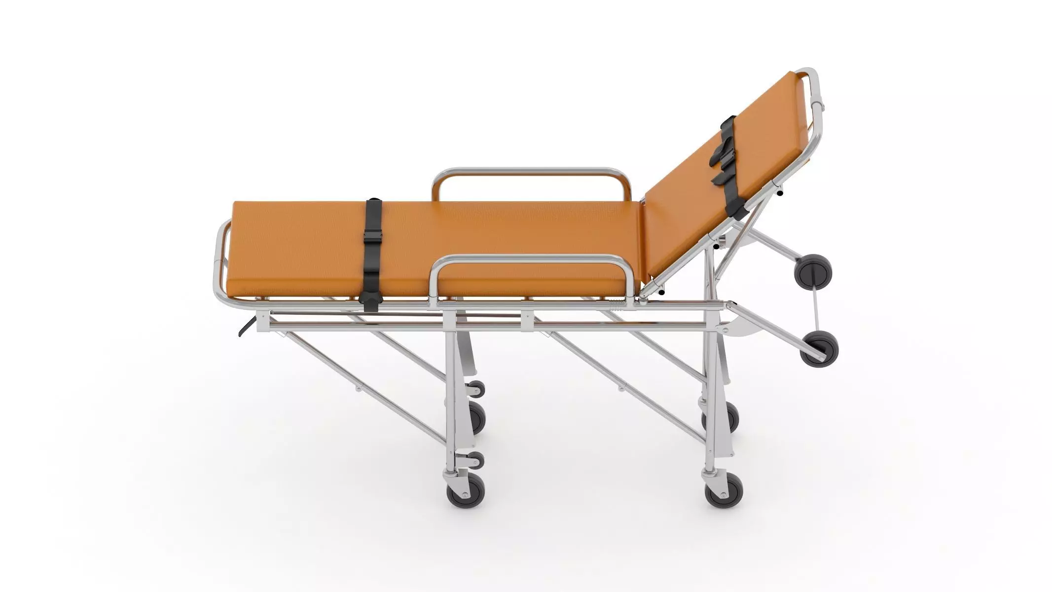 Ambulance Emergency Medical Stretcher 3D model_0