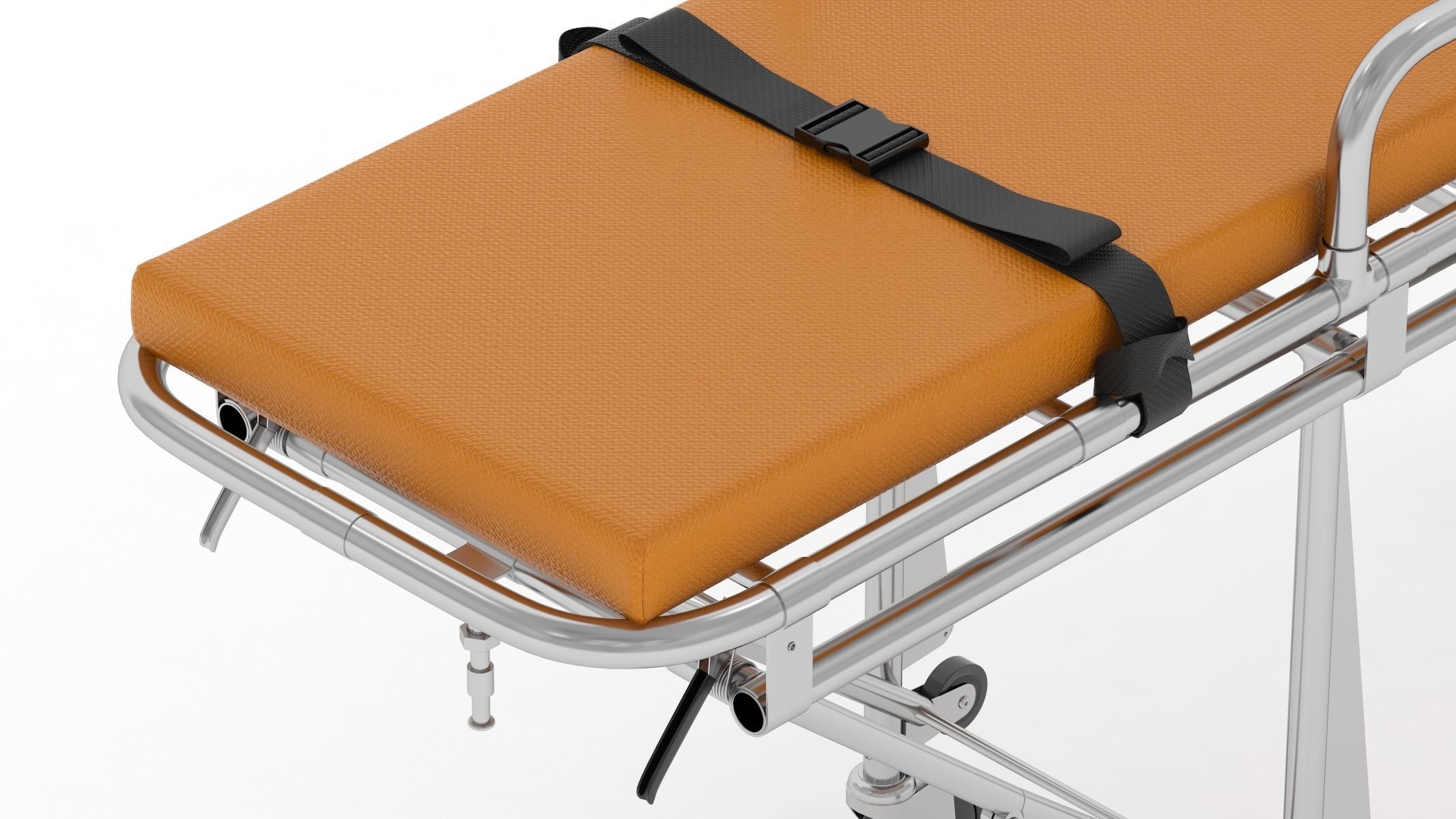 Ambulance Emergency Medical Stretcher 3D model_6