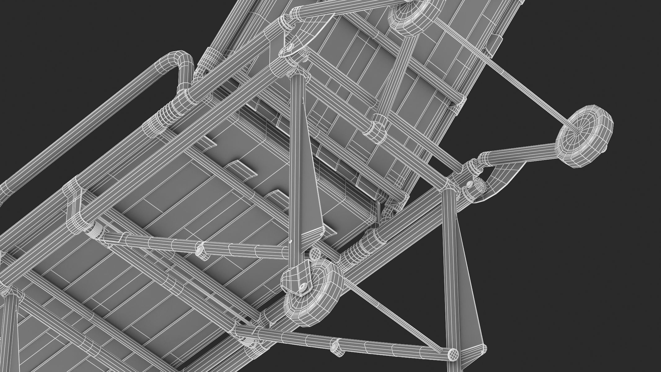 Ambulance Emergency Medical Stretcher 3D model_19