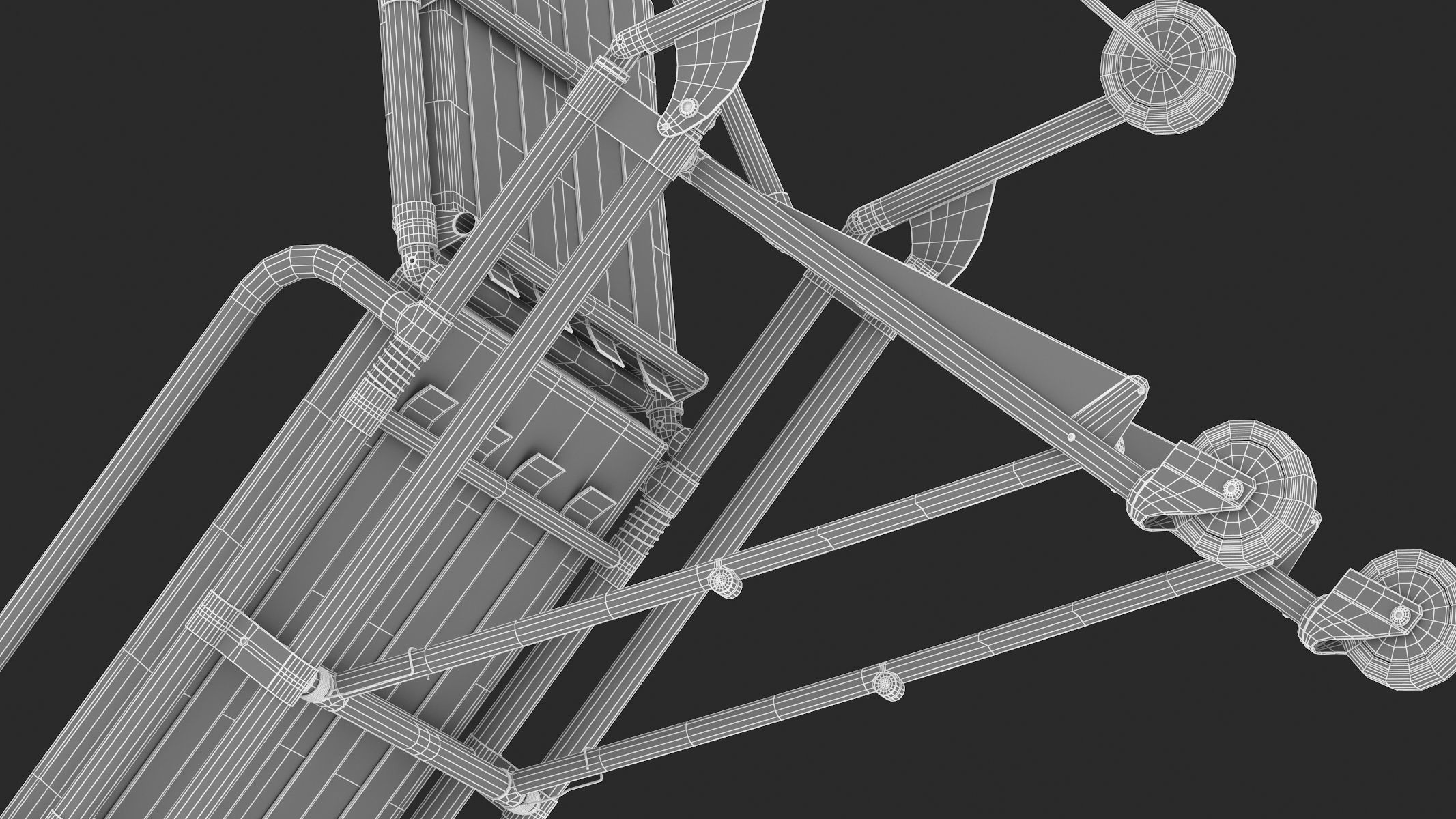 Ambulance Emergency Medical Stretcher 3D model_15