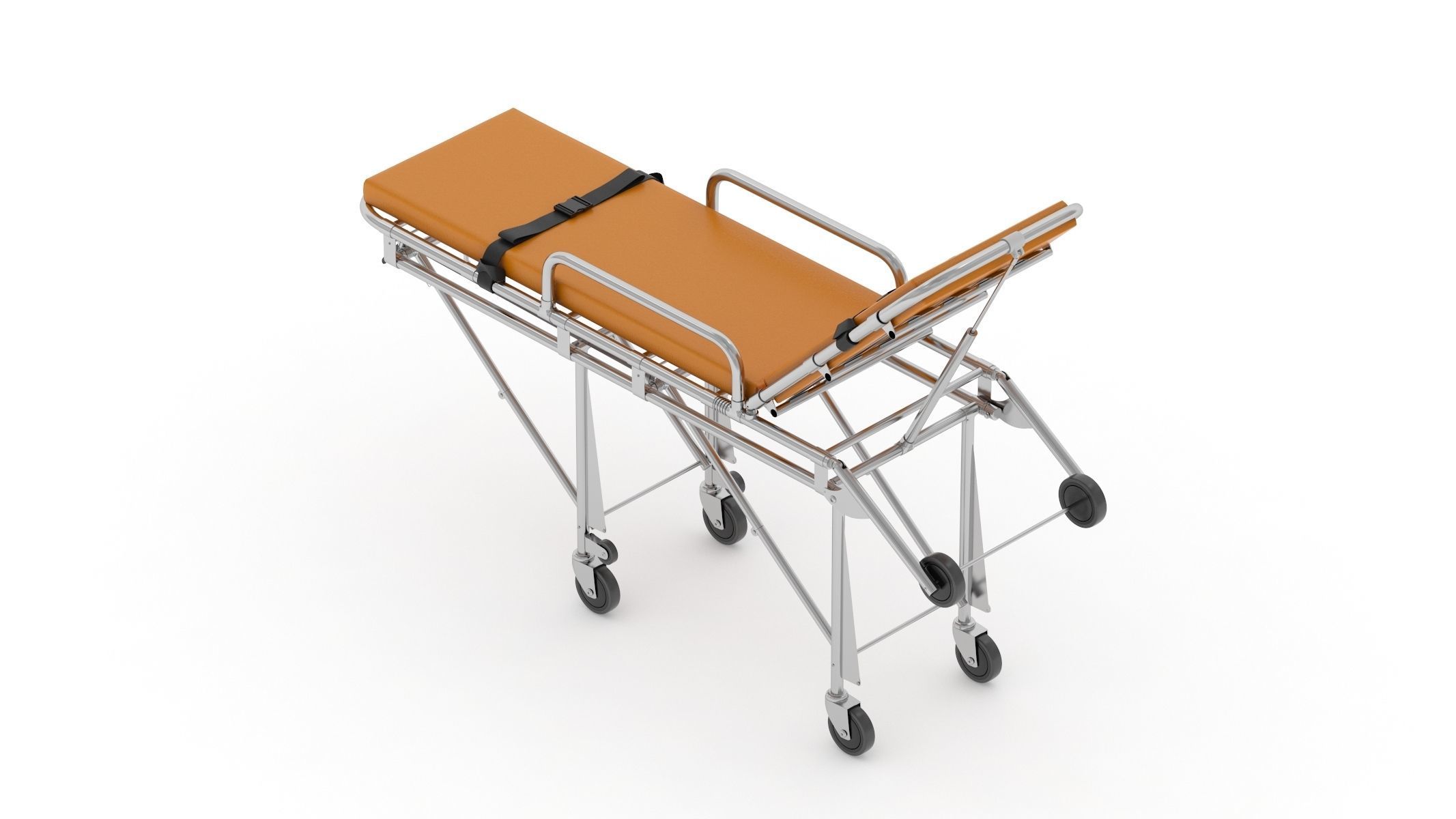 Ambulance Emergency Medical Stretcher 3D model_4
