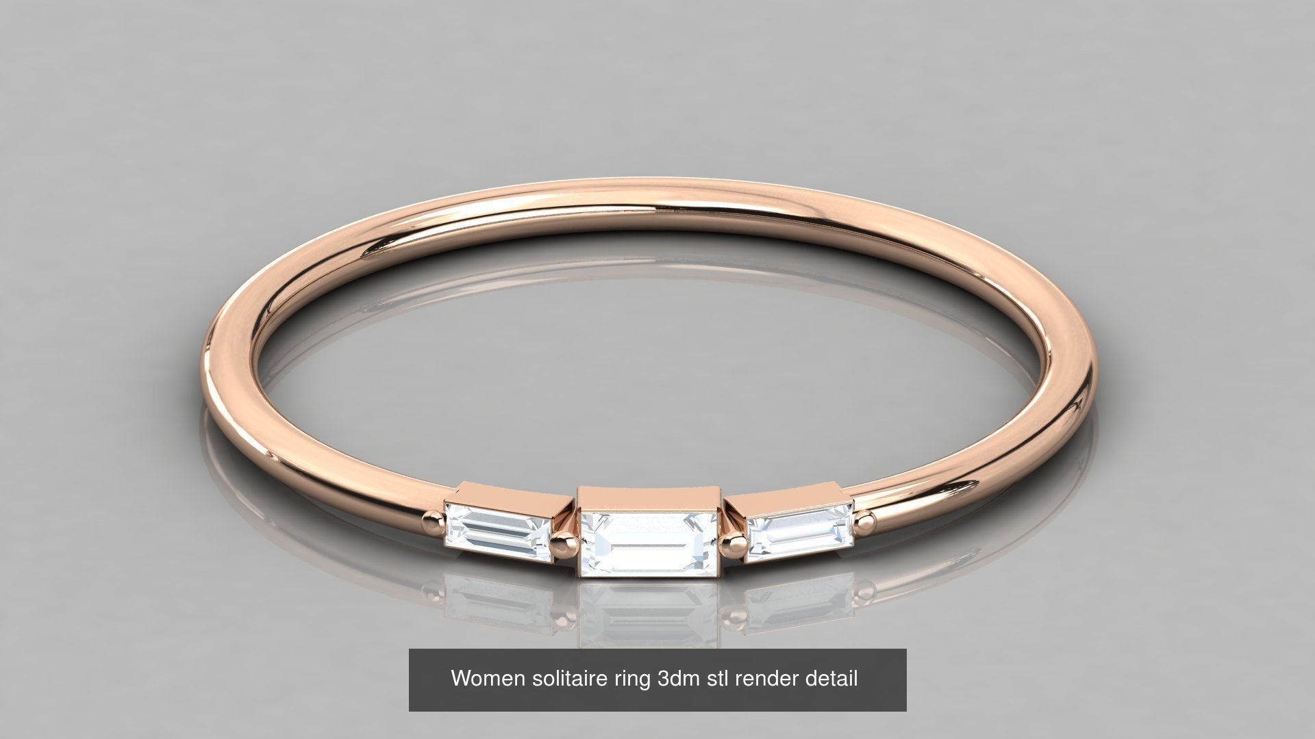 192 Women Wedding Engagement Band 3dm stl render detail 3D Model Collection_84