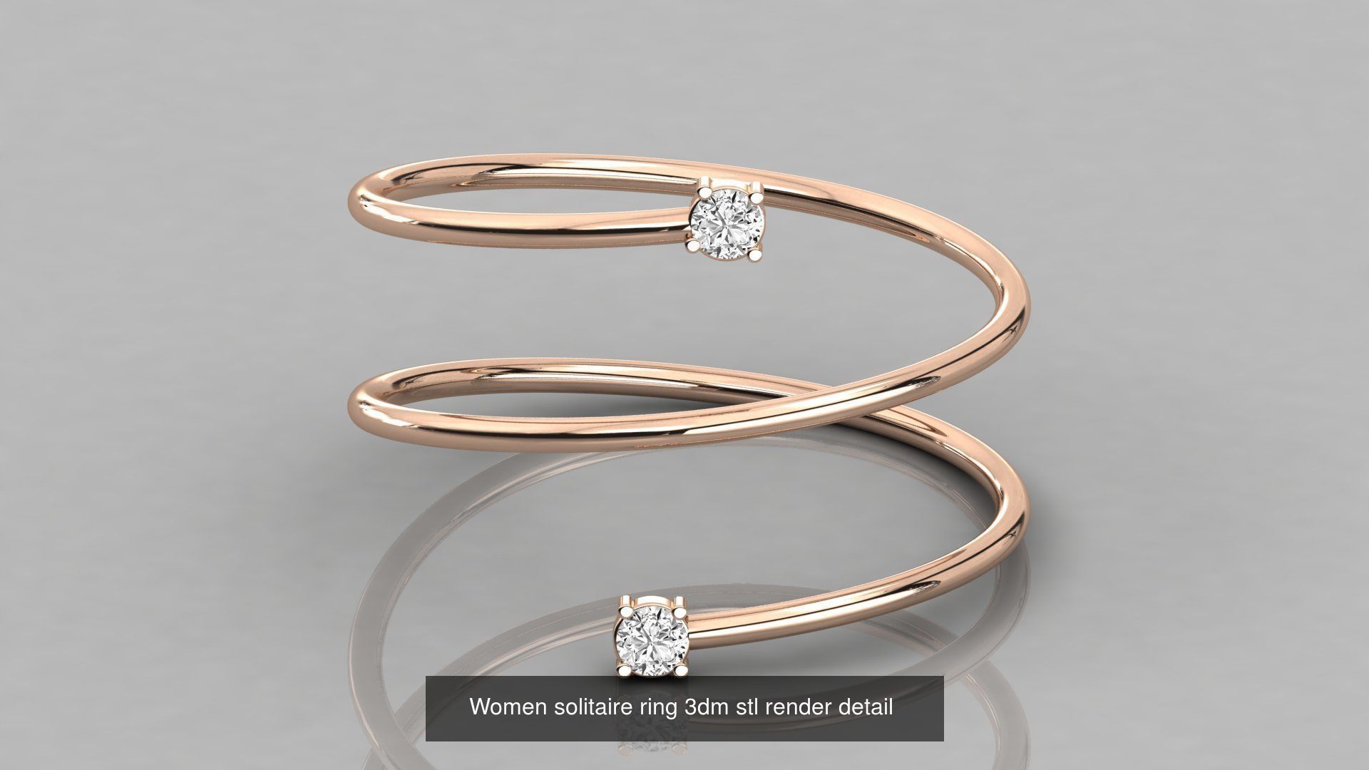 192 Women Wedding Engagement Band 3dm stl render detail 3D Model Collection_145