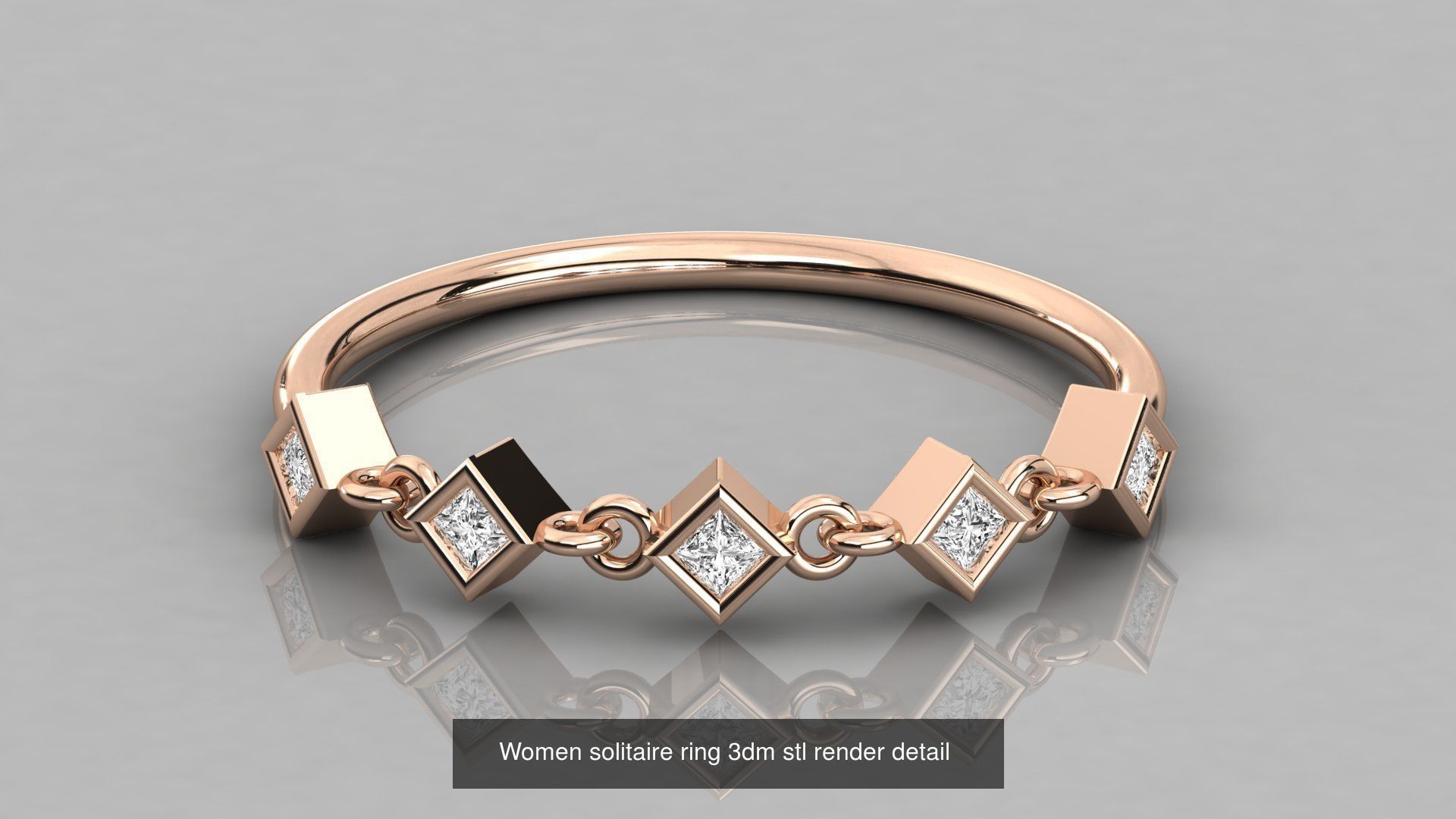 192 Women Wedding Engagement Band 3dm stl render detail 3D Model Collection_88