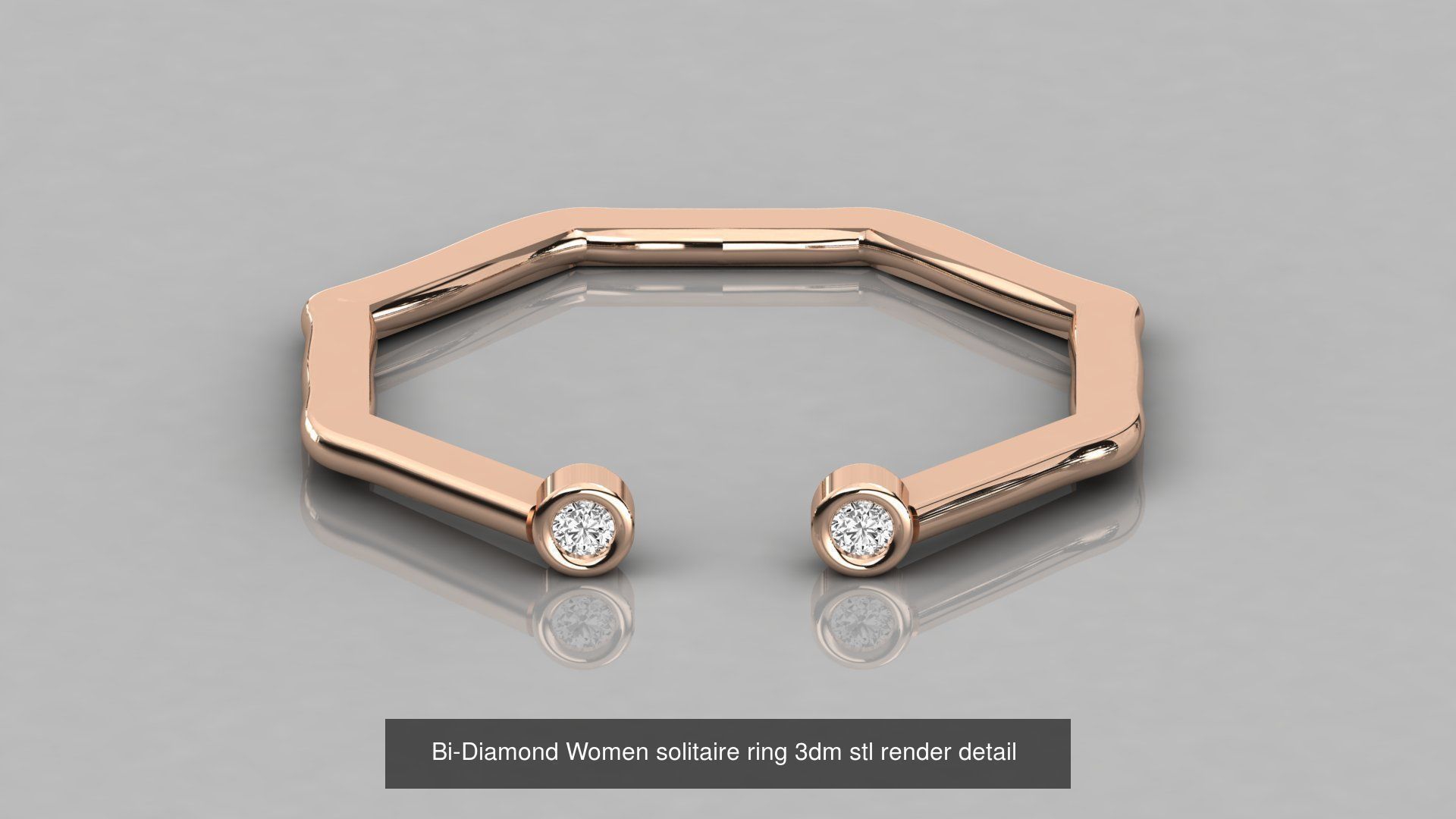 192 Women Wedding Engagement Band 3dm stl render detail 3D Model Collection_124