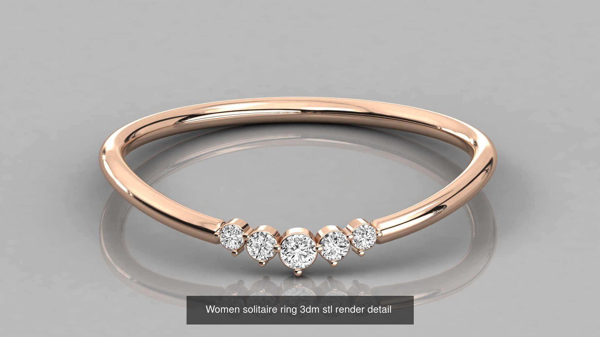 192 Women Wedding Engagement Band 3dm stl render detail 3D Model Collection_83