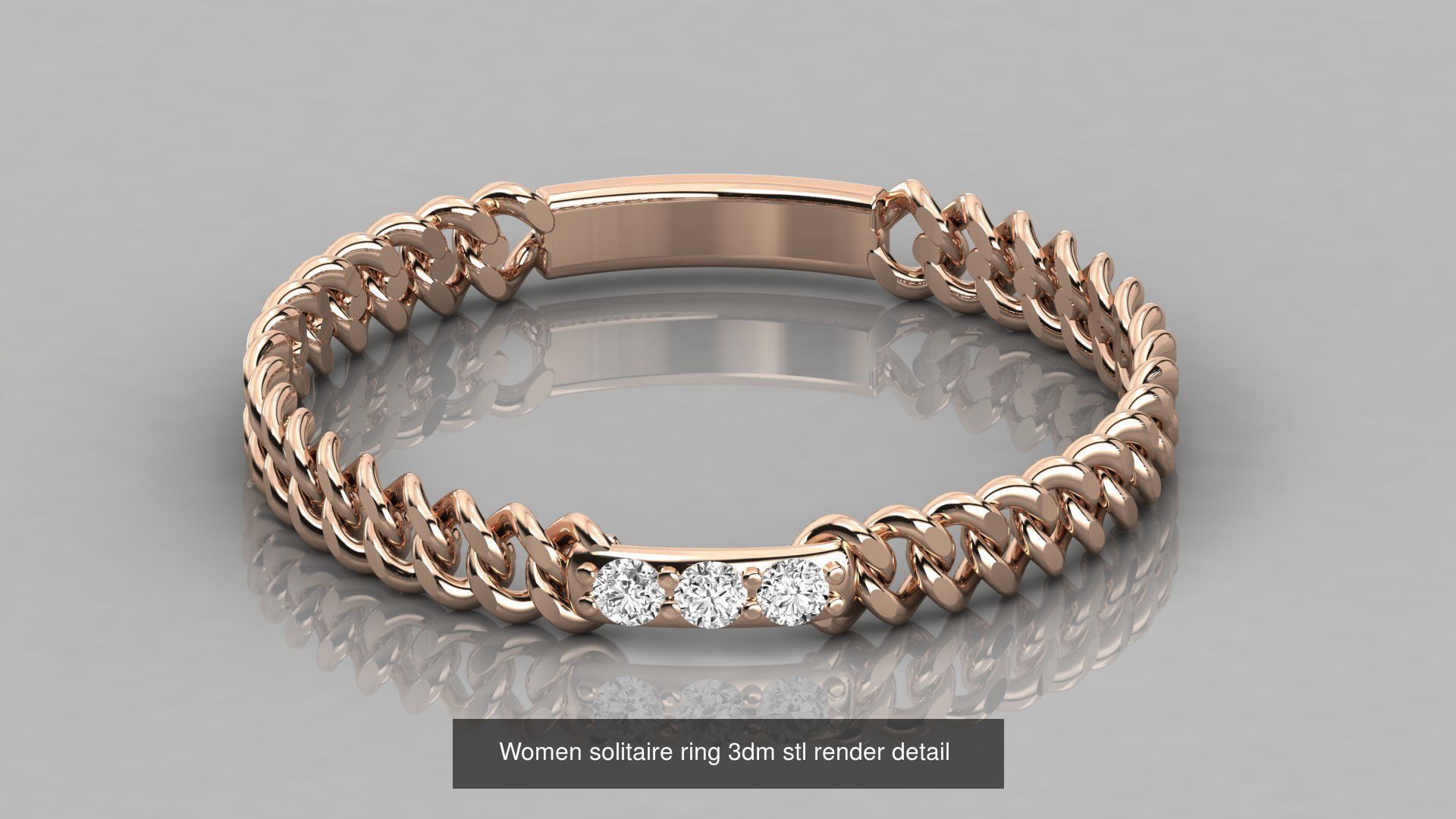 192 Women Wedding Engagement Band 3dm stl render detail 3D Model Collection_101