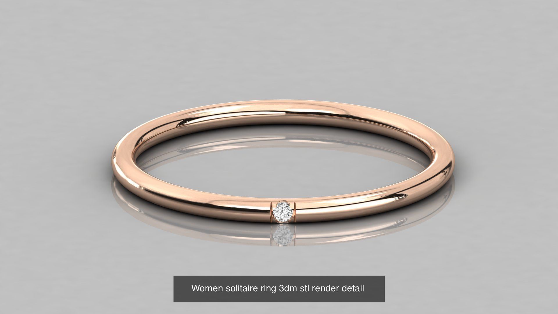192 Women Wedding Engagement Band 3dm stl render detail 3D Model Collection_59