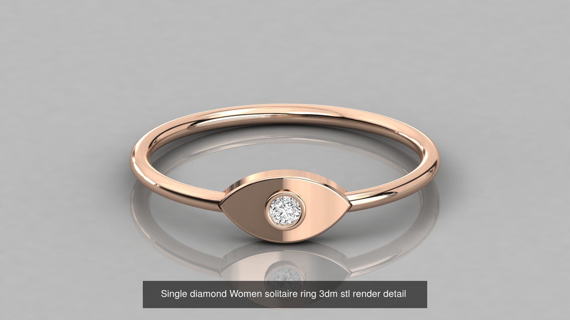 192 Women Wedding Engagement Band 3dm stl render detail 3D Model Collection_63