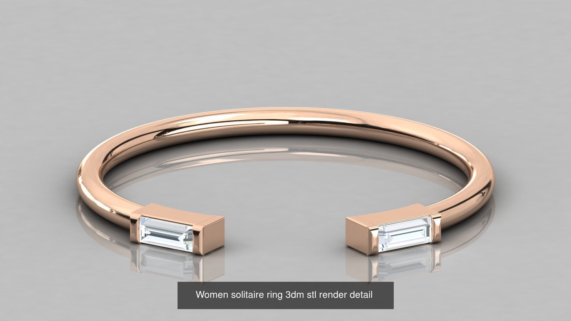 192 Women Wedding Engagement Band 3dm stl render detail 3D Model Collection_38