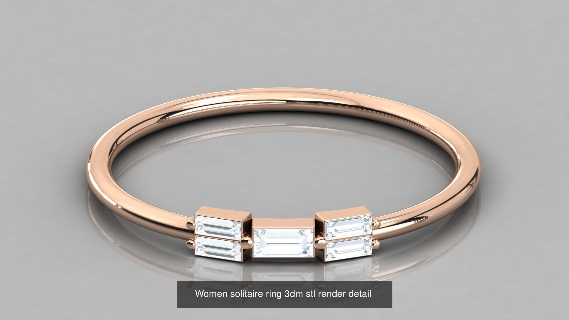 192 Women Wedding Engagement Band 3dm stl render detail 3D Model Collection_85