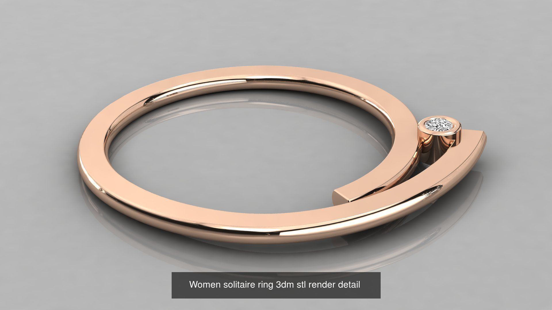 192 Women Wedding Engagement Band 3dm stl render detail 3D Model Collection_111