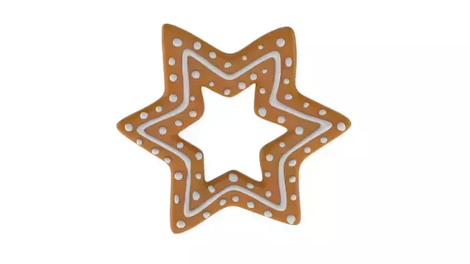 Christmas Biscuit 04 3D model
