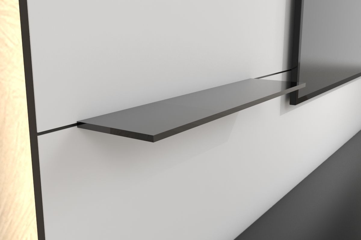 Tv Unit With Black Glasses 3D model_9